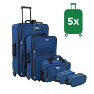 Zestaw walizek TRAVEL, 5-częściowy, północna niebieska  
